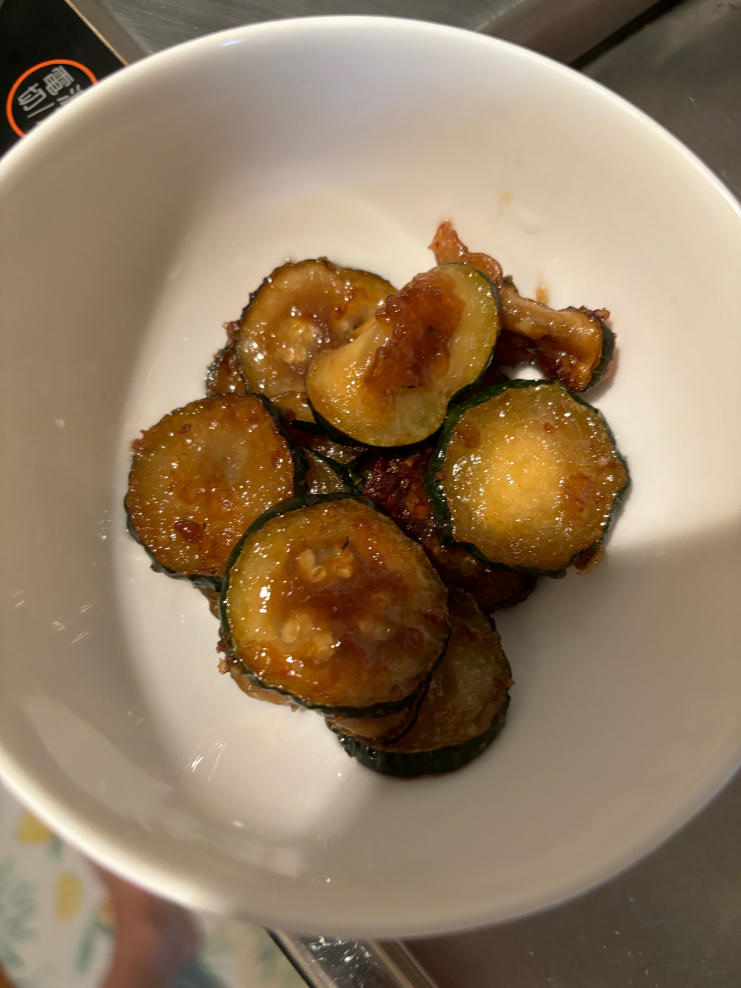 ズッキーニの醤油粉チーズ揚げ