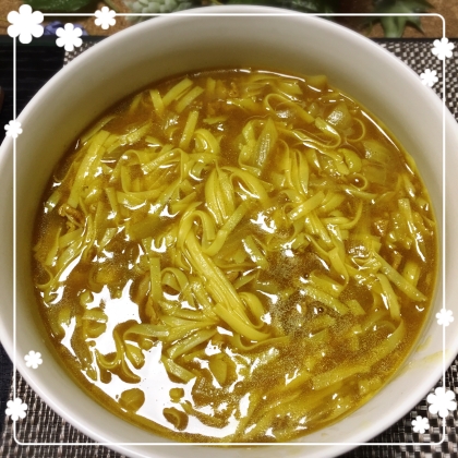 糖質制限★糖質０麺で満腹★茄子入りカレーうどん♡