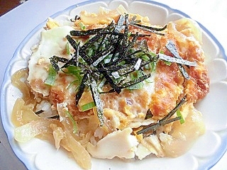 甘めの味付けののカツ丼