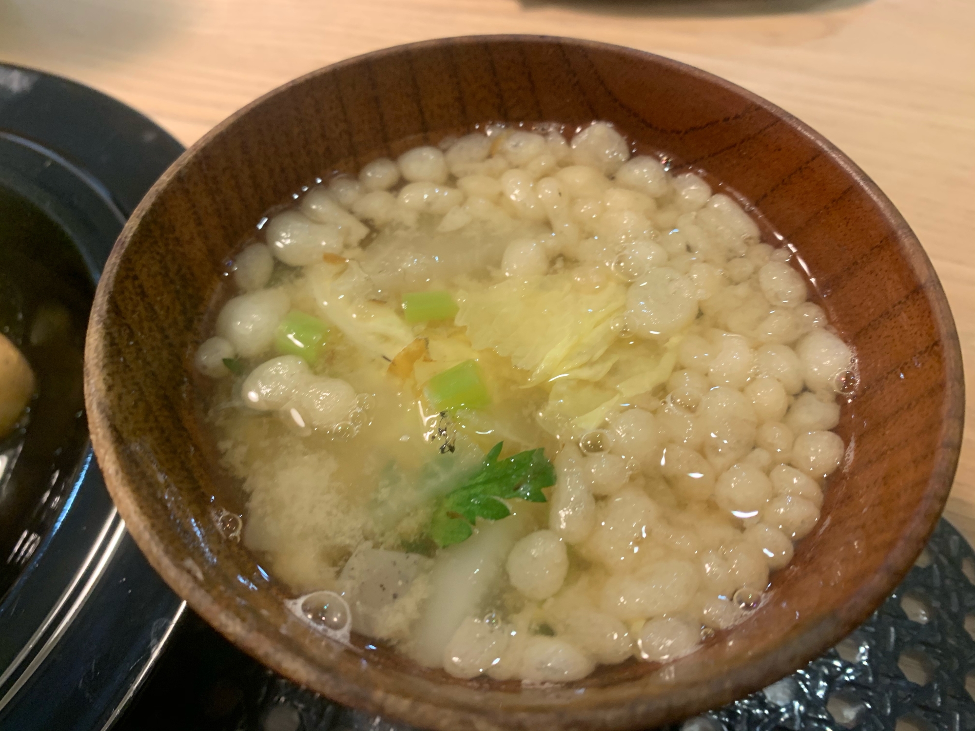 天かす入り味噌汁