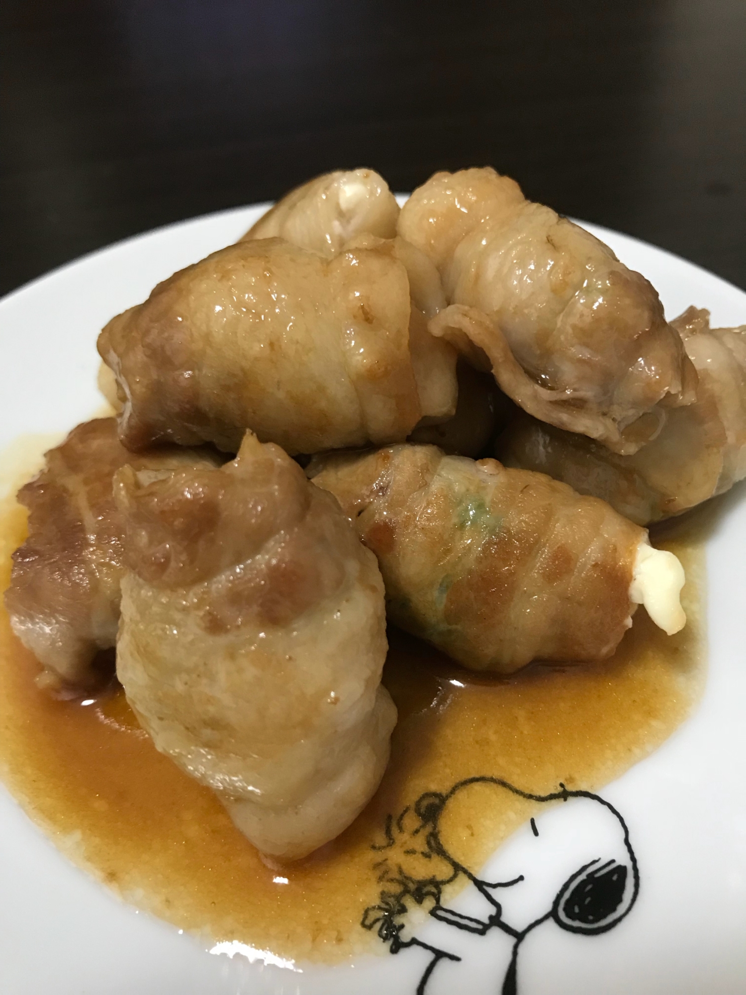 豚バラ肉で！アボカドチーズ巻き