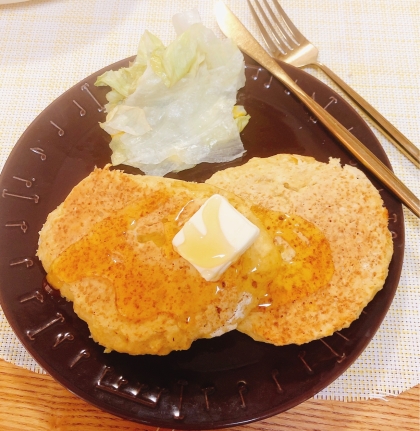 あけぼのマジックさん♪朝食に作りました˚✧₊⁎美味しいパンケーキ元気になりました୧⃛(> ◡< ͈ ) ୨ෆ˚*