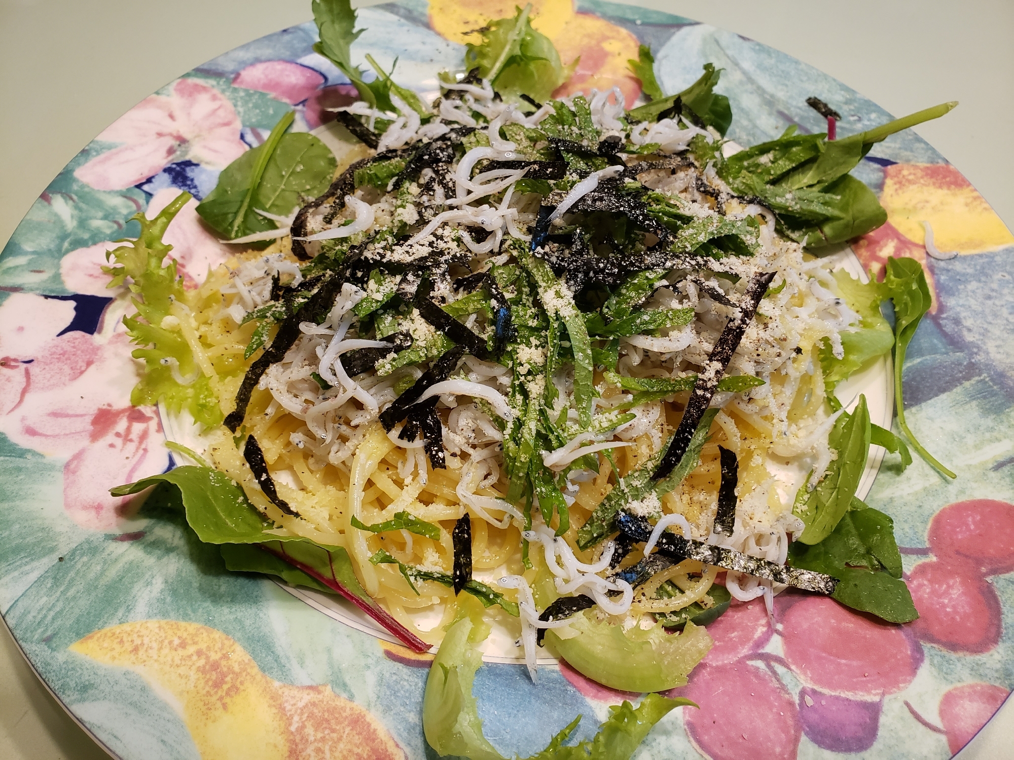 王道！しらすパスタ！