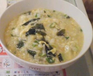 風邪を吹き飛ばそう！　冷や飯deおじや