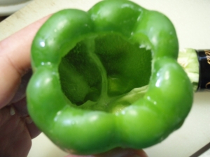 すっきり ピーマンの種取り レシピ 作り方 By 巾着蟹 楽天レシピ