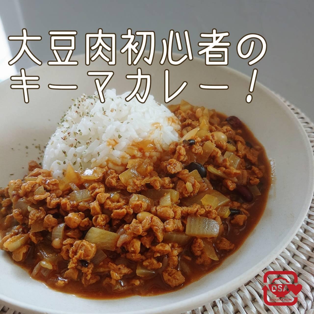 [フライパン1つ]大豆肉初心者向きキーマカレー！