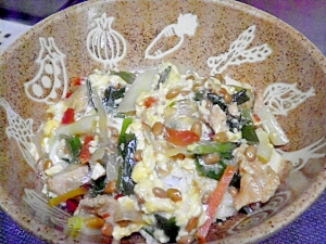 食べやすい~! 納豆☆親子丼