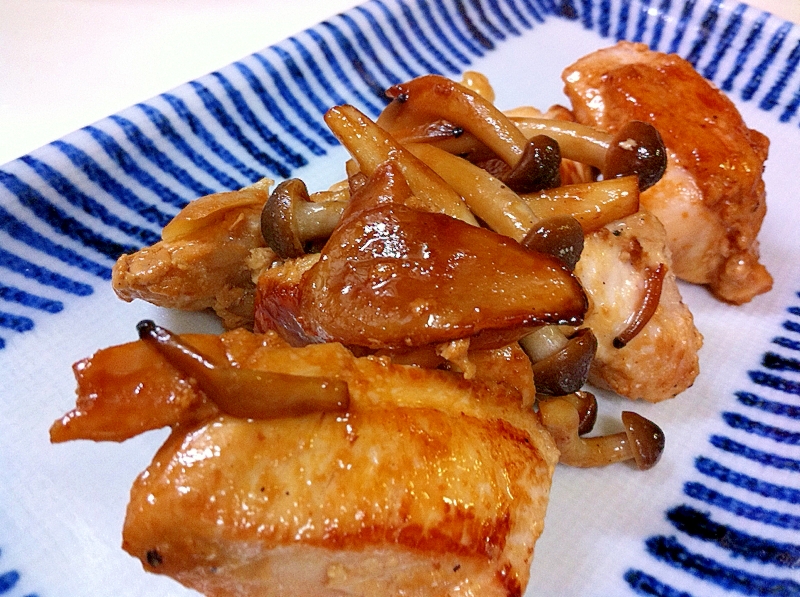 鶏むね肉の生姜焼き ポリ袋活用