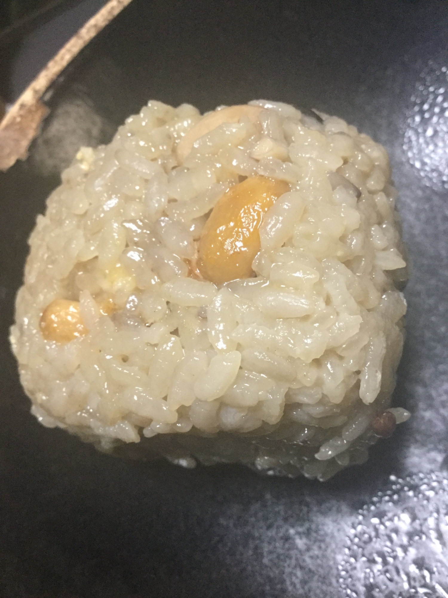 大豆でおにぎり