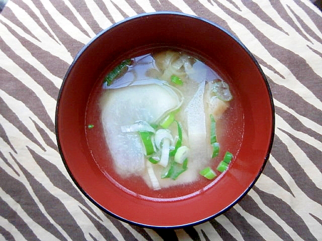 冬瓜と油揚げの味噌汁