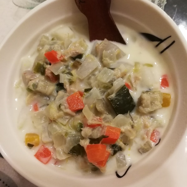 離乳食後期 ツナと8種の野菜のコンソメミルク煮 レシピ 作り方 By やまもり 楽天レシピ 離乳食後期 ツナと8種の野菜のコンソメミルク煮 レシピ 作り方 By やまもり 楽天レシピ