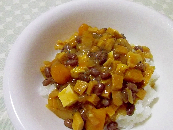 冬至にヘルシー＊かぼちゃと小豆の和風カレー＊