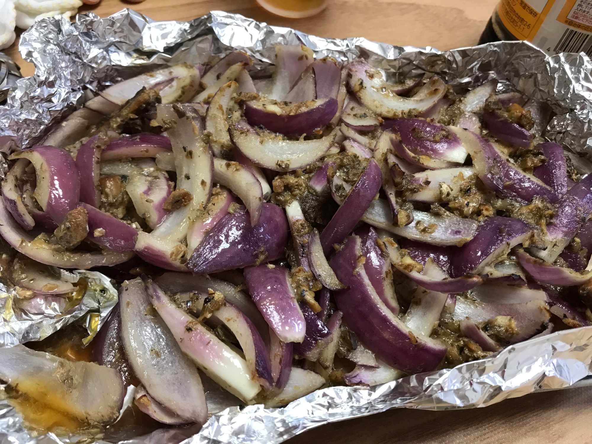 紫玉ねぎのトースター焼き