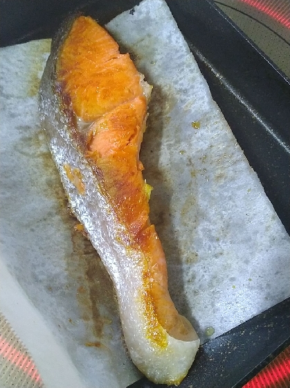 鮭ときのこのフライパン焼き