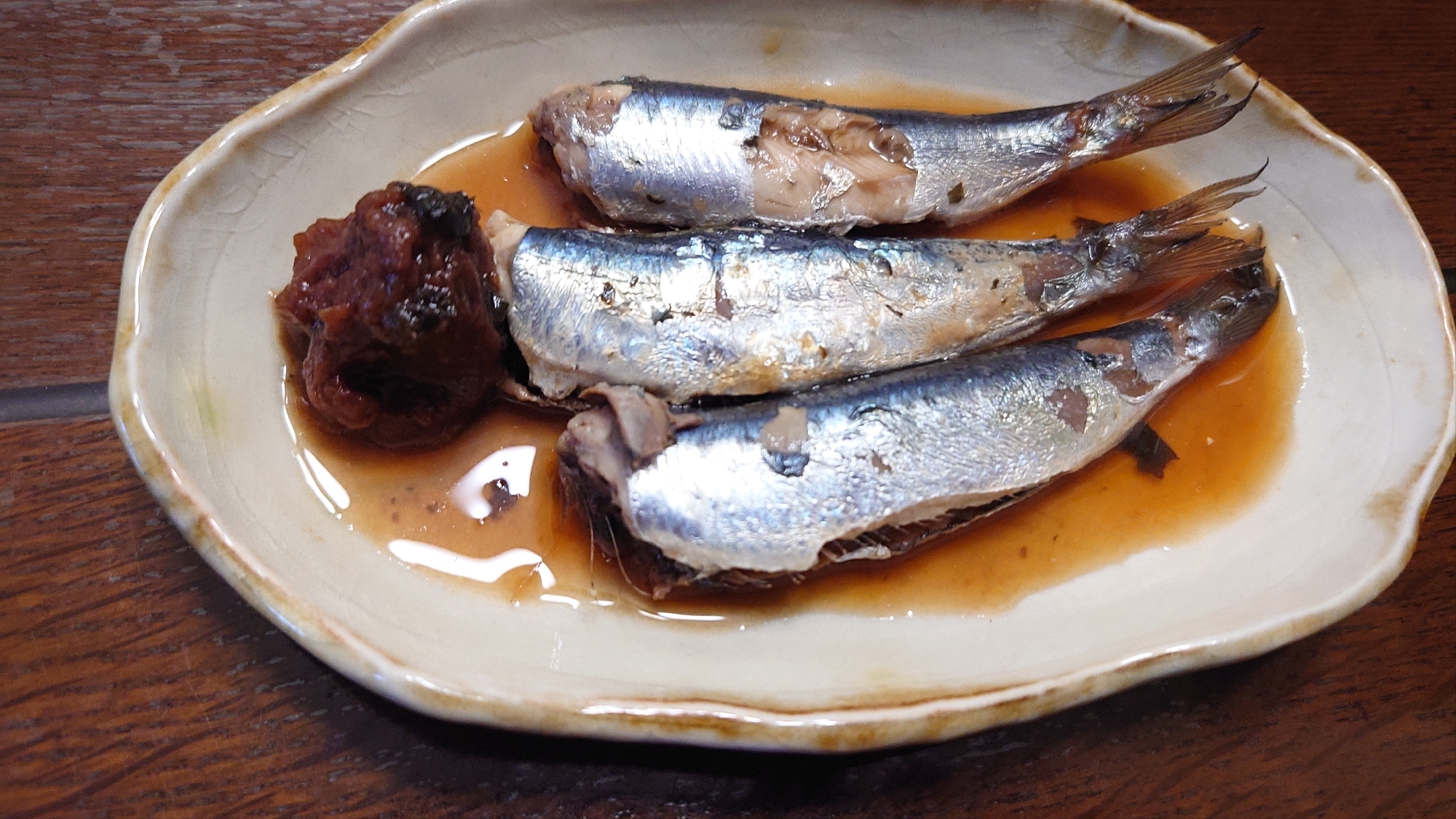 鰯の煮付け梅干し入り