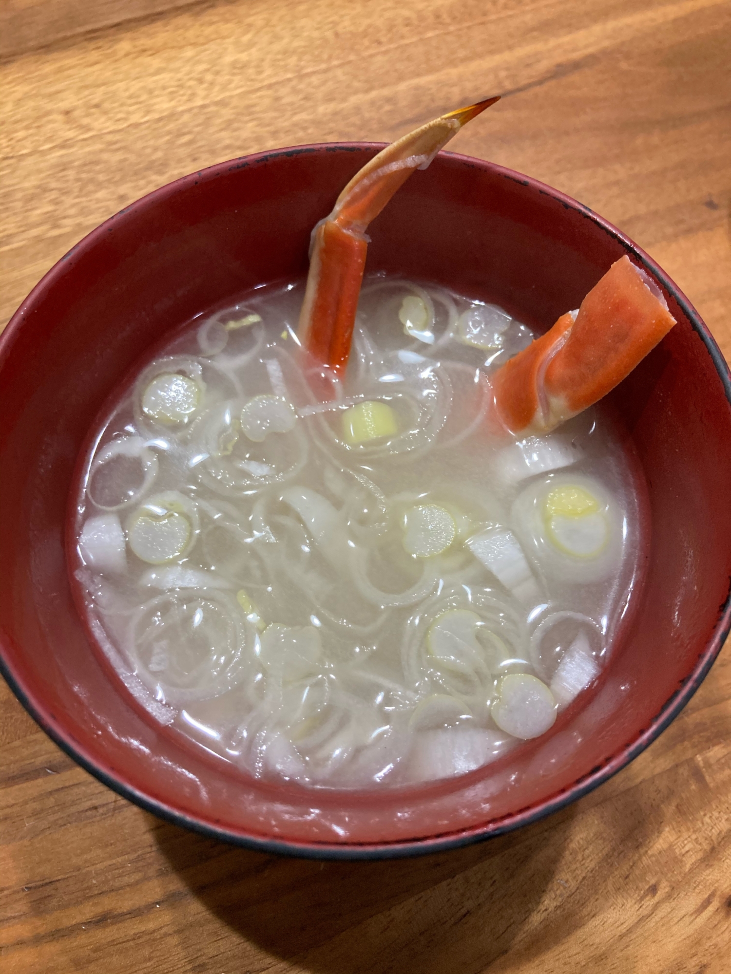 ズワイガニの味噌汁