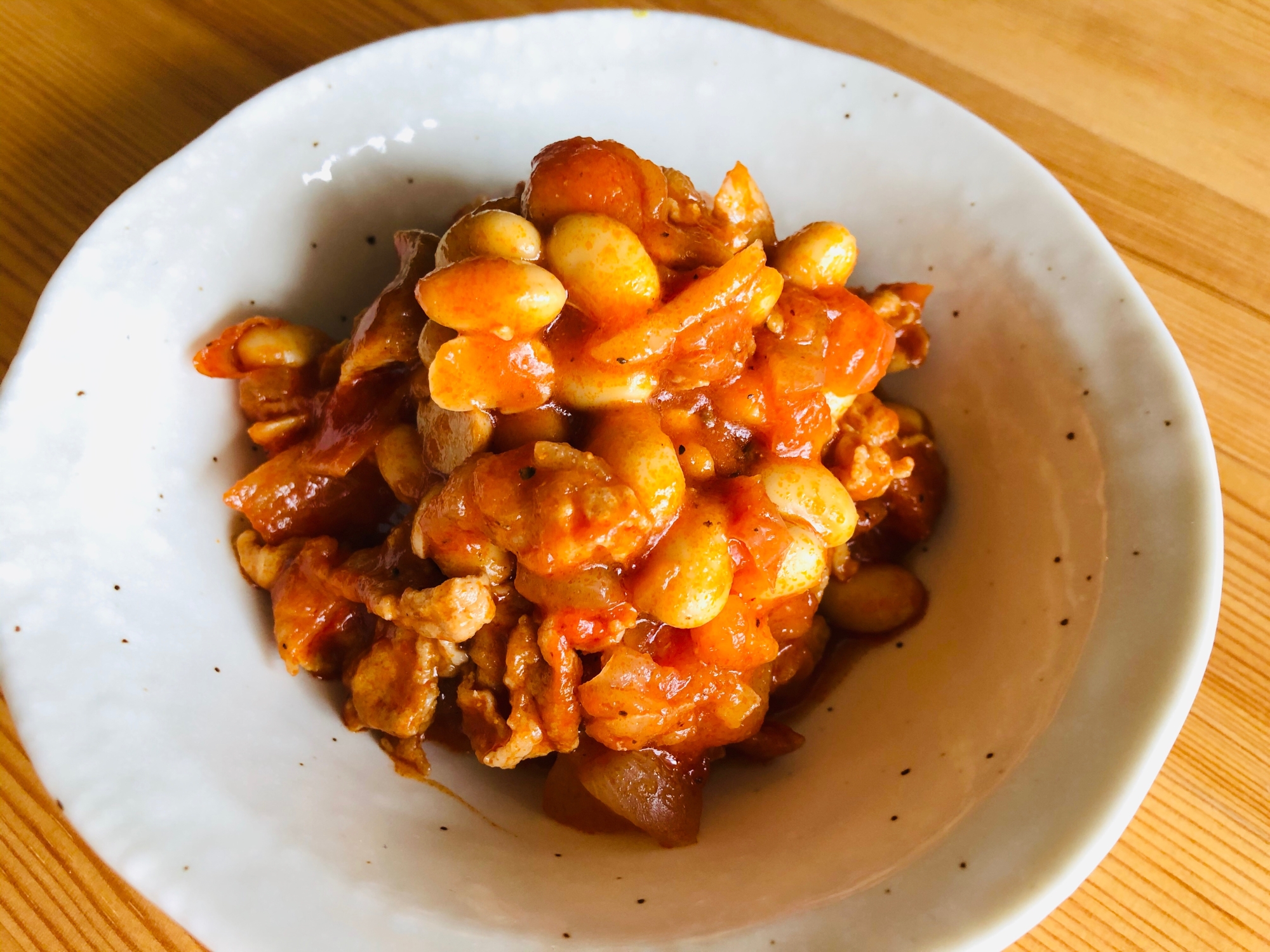 豚薄切り肉で ポークビーンズ レシピ 作り方 By きのこのみみ 楽天レシピ