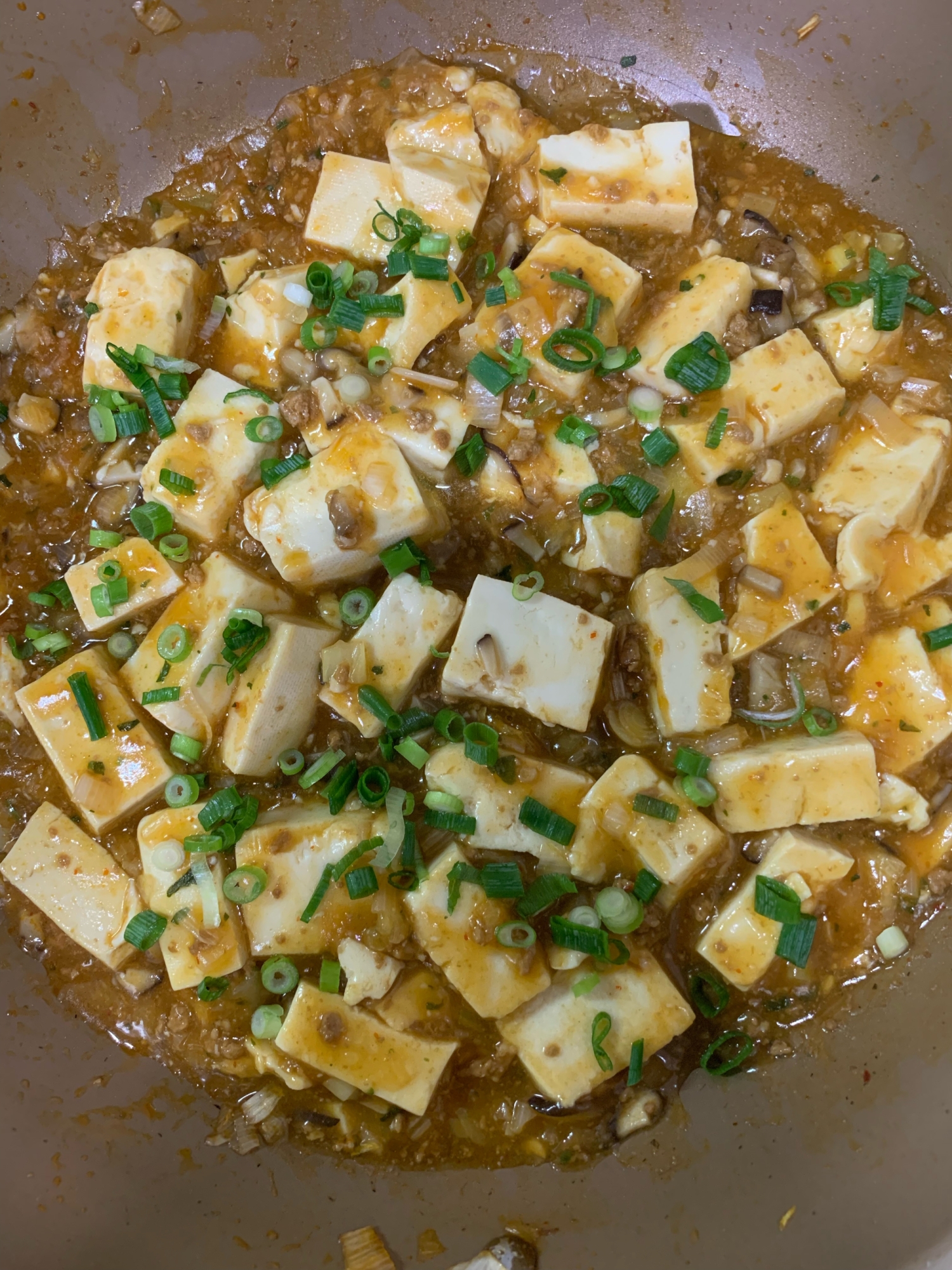 椎茸でカサ増し！麻婆豆腐