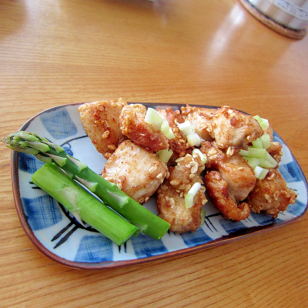 アスパラと醤油麹鷄フリッター