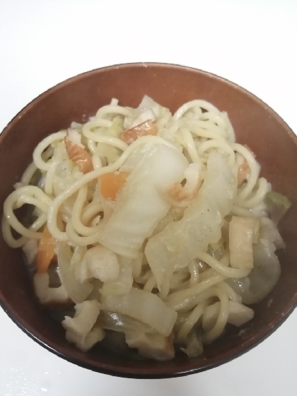 肉なし☆　生姜入りの野菜たっぷりちゃんぽん♪