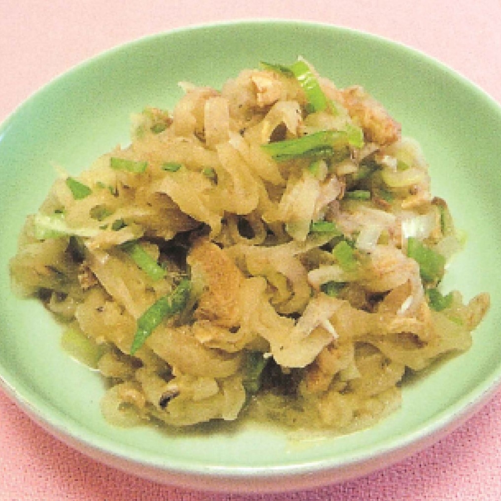 大根とさば缶の炒め煮