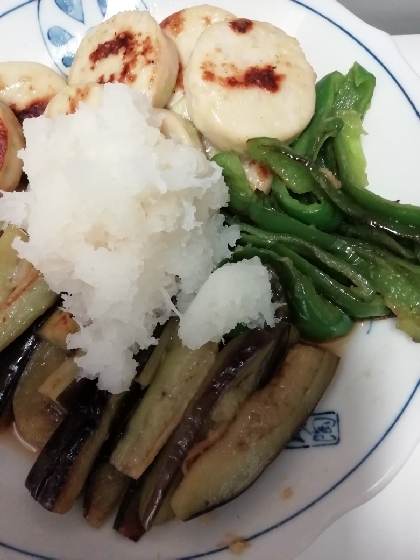 めんつゆで簡単♪夏野菜の焼き浸し