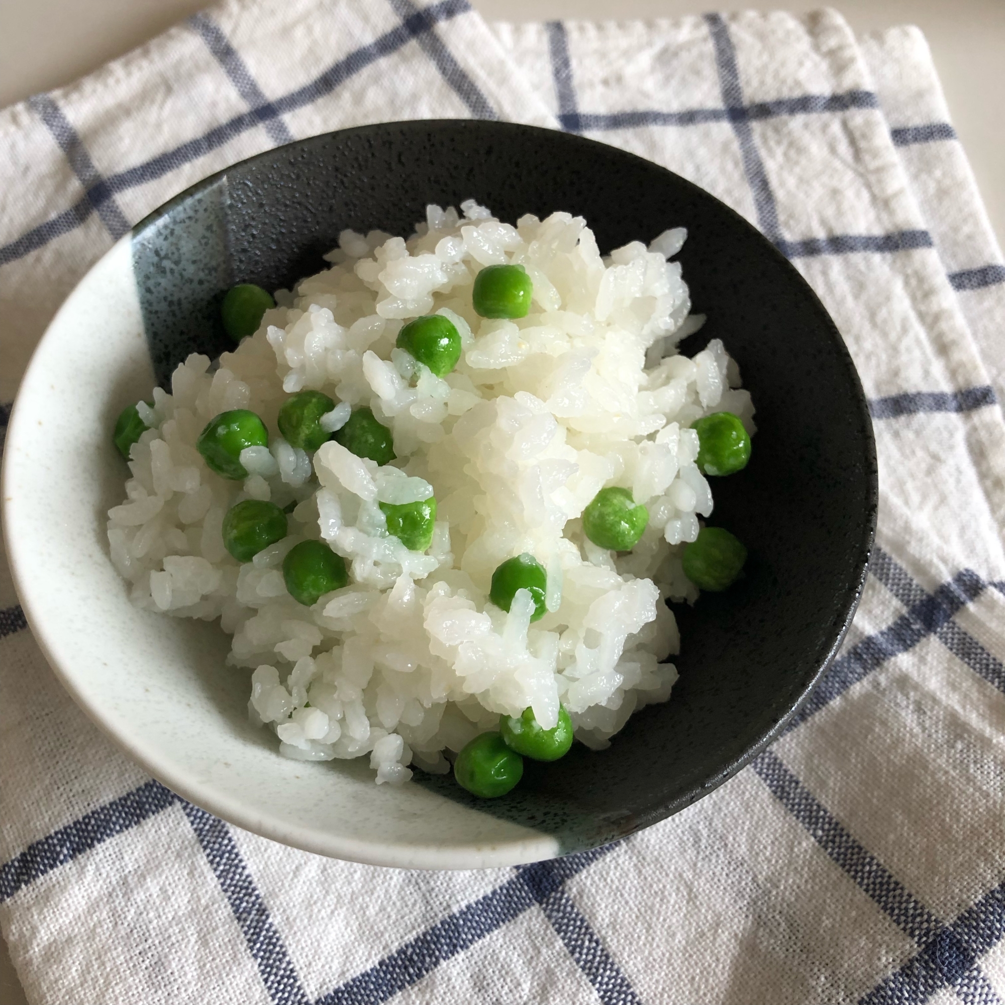 グリーンピースご飯 ♪