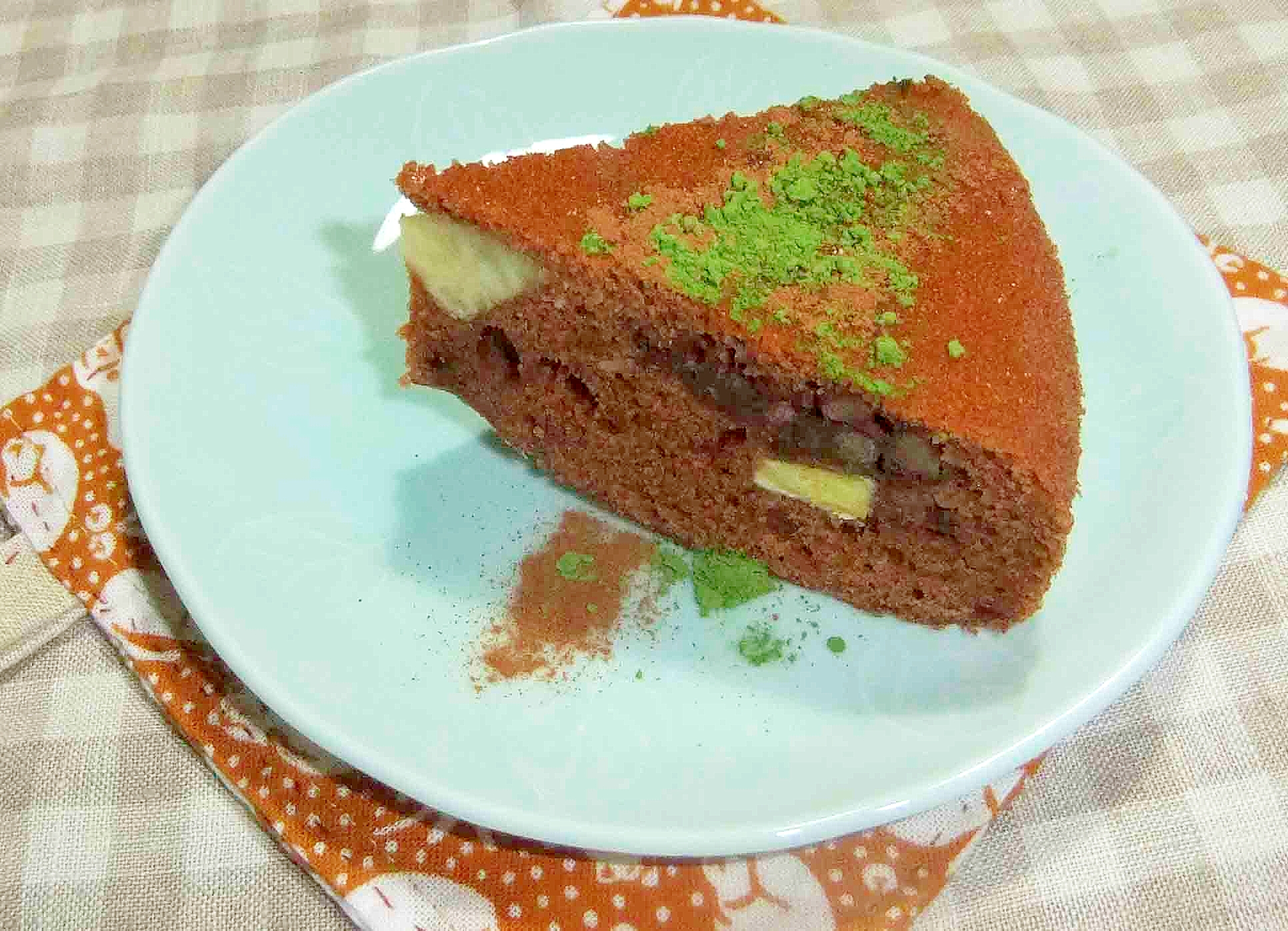 炊飯器で 粒あんさつまいも和菓子なケーキ レシピ 作り方 By cachecache 楽天レシピ