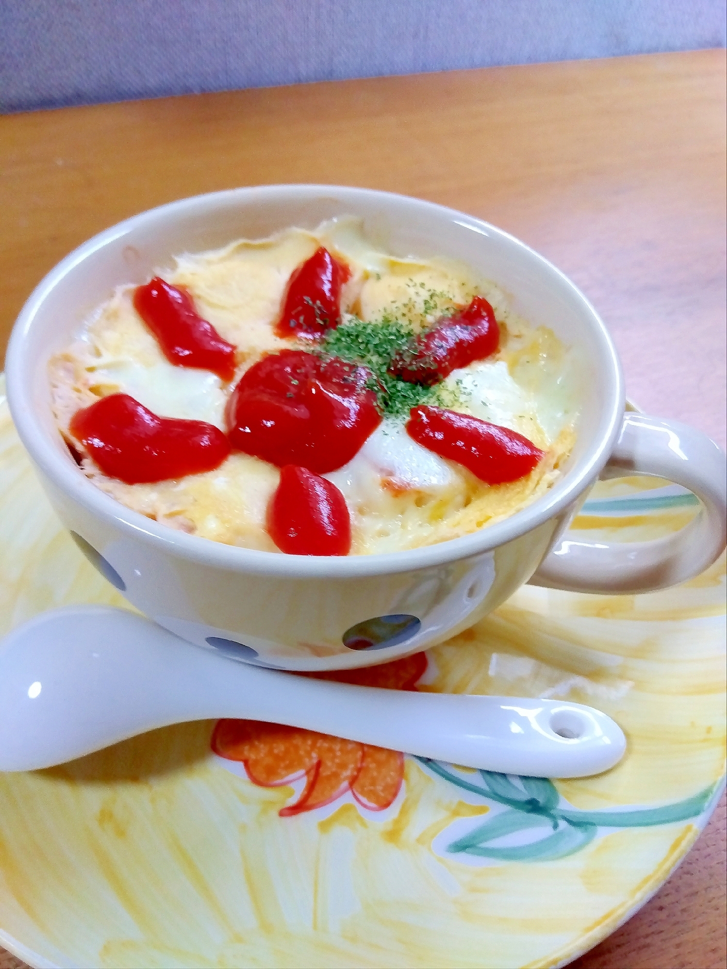 マグカップチーズオムライス