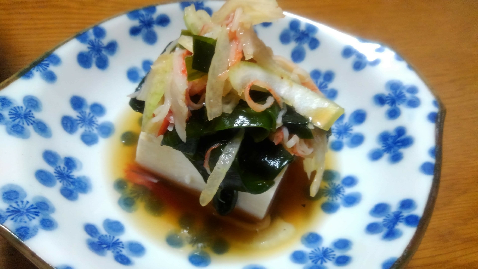 豆腐のオニオンサラダ