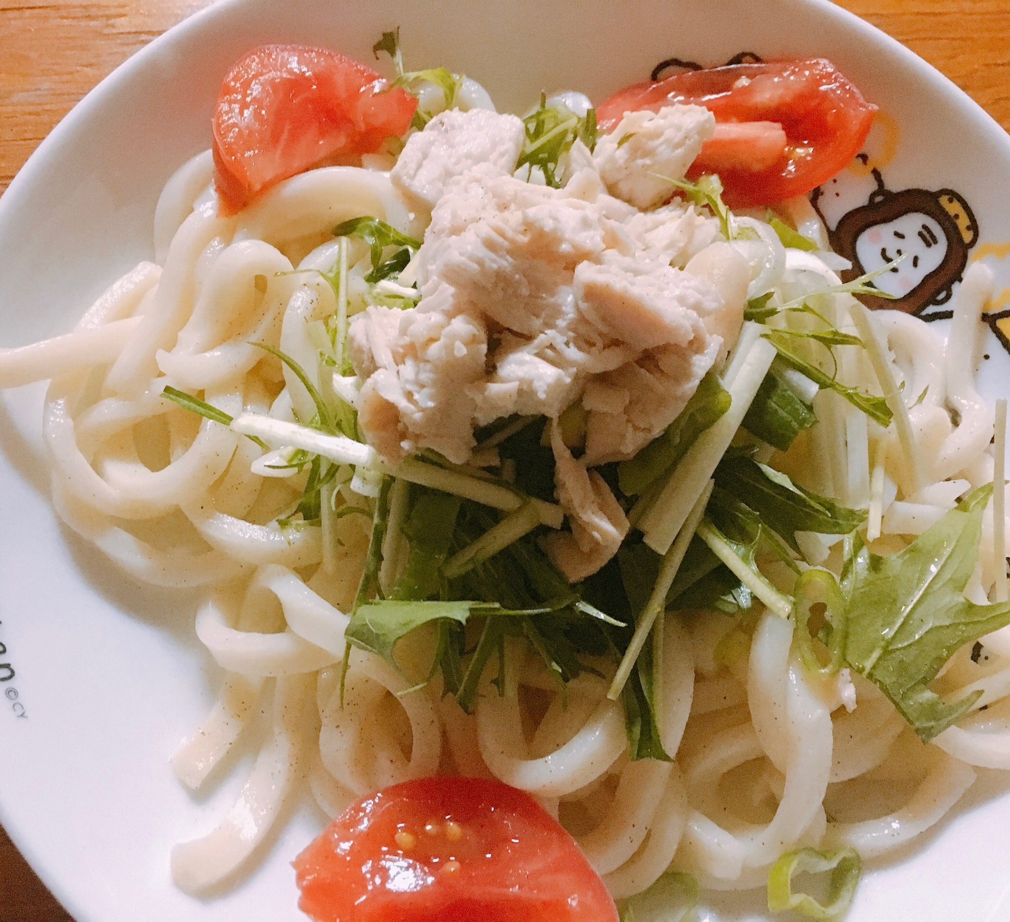 鶏肉のレモンぶっかけうどん