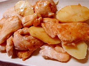 鶏むね肉のジャガイモ生姜焼き