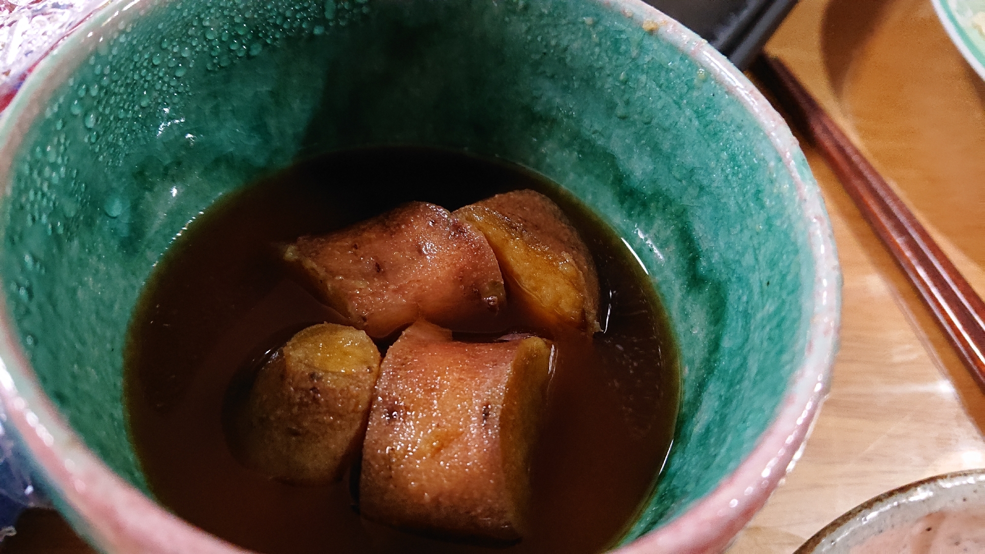 さつまいもの、蜂蜜煮