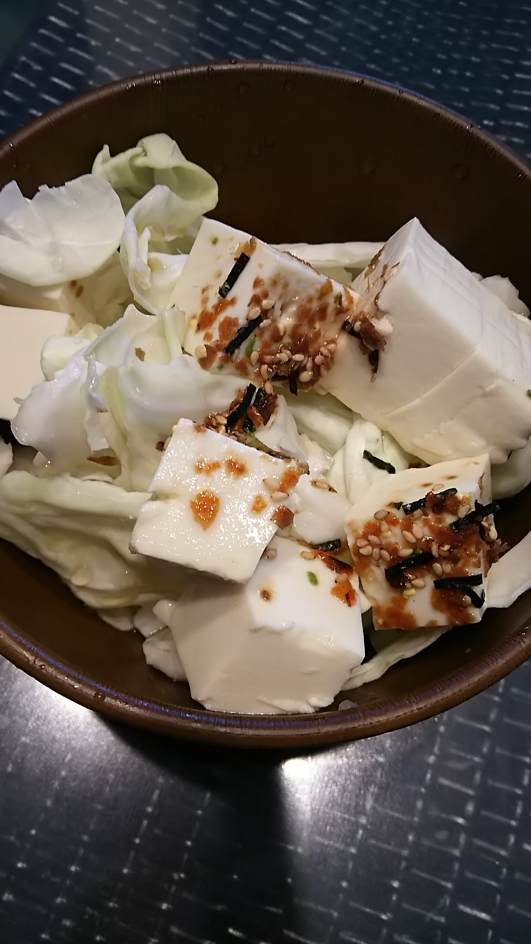 豆腐とキャベツの和風つゆサラダ