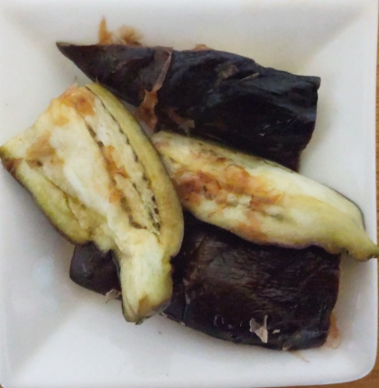 レンジで簡単！なすの蒸しポン酢♪