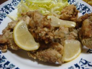たまには醤油じゃない味つけで塩唐揚げ