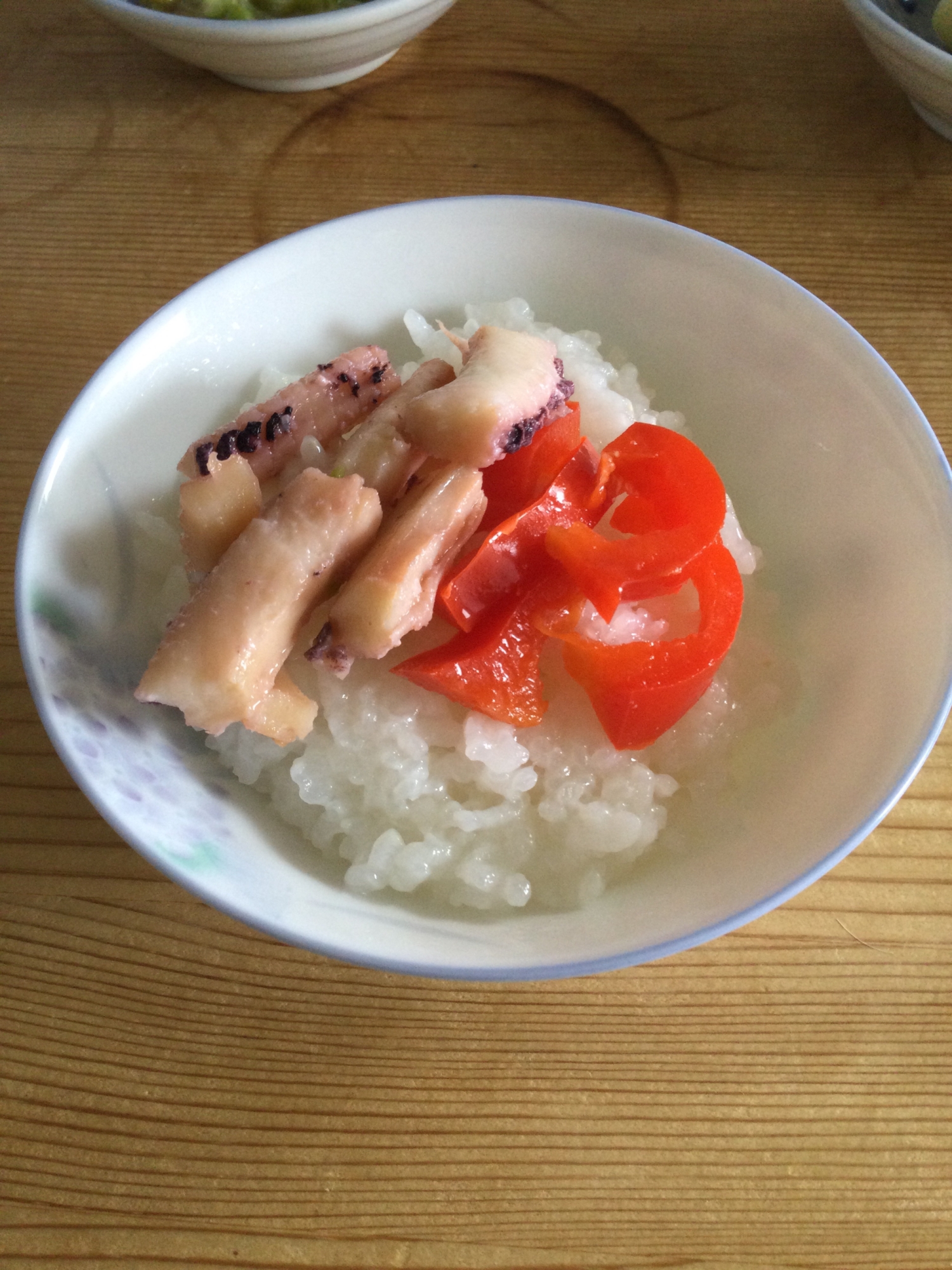いかパプリカ丼♪