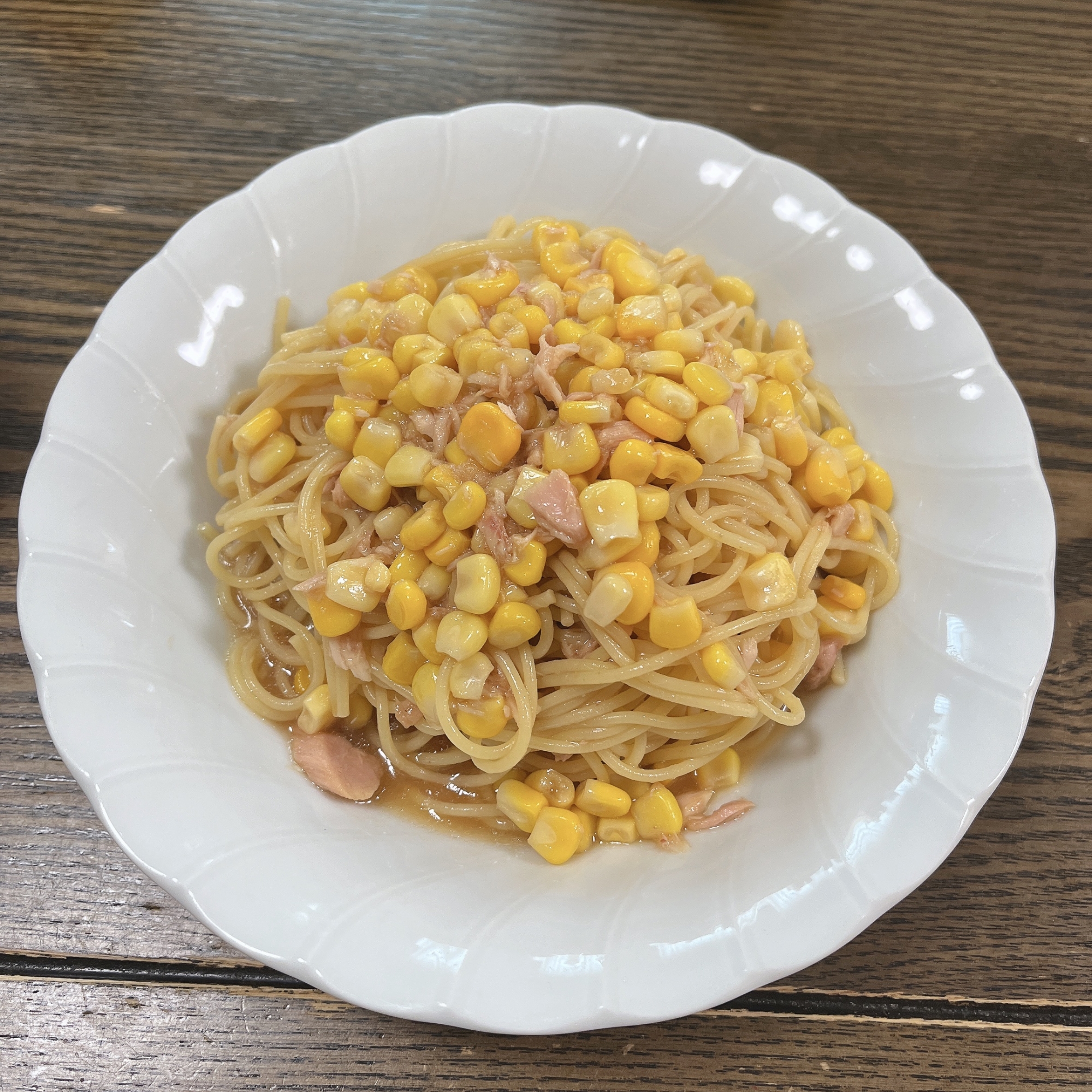 ツナコーン冷製パスタ