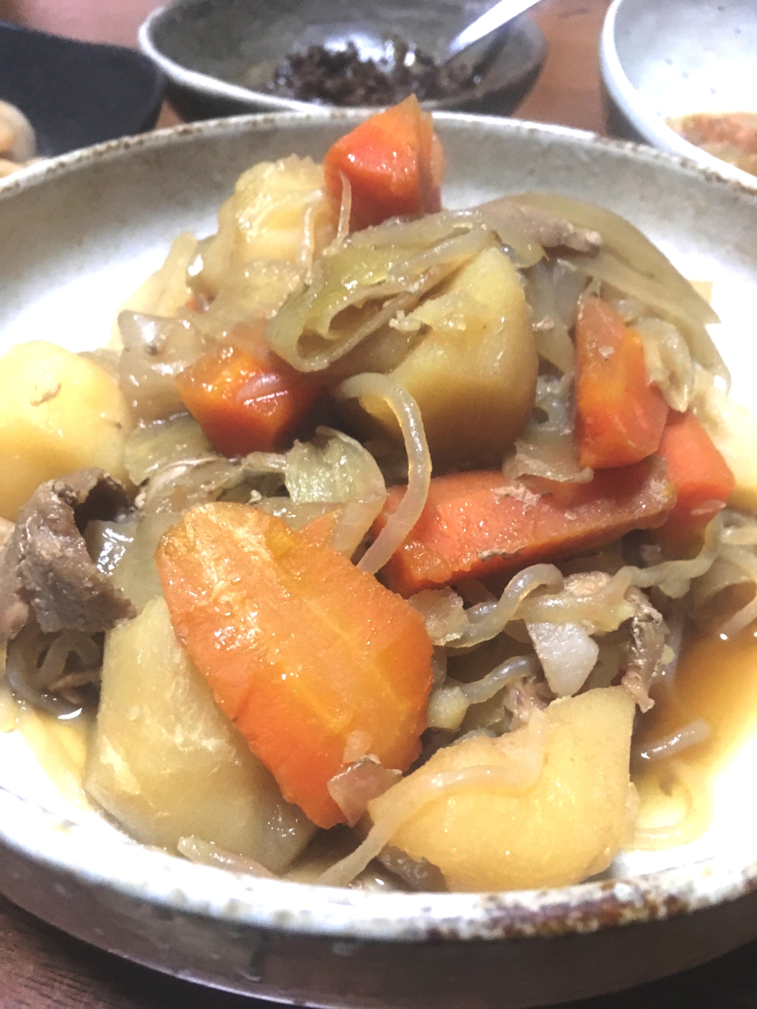 炒めないヘルシー肉じゃが