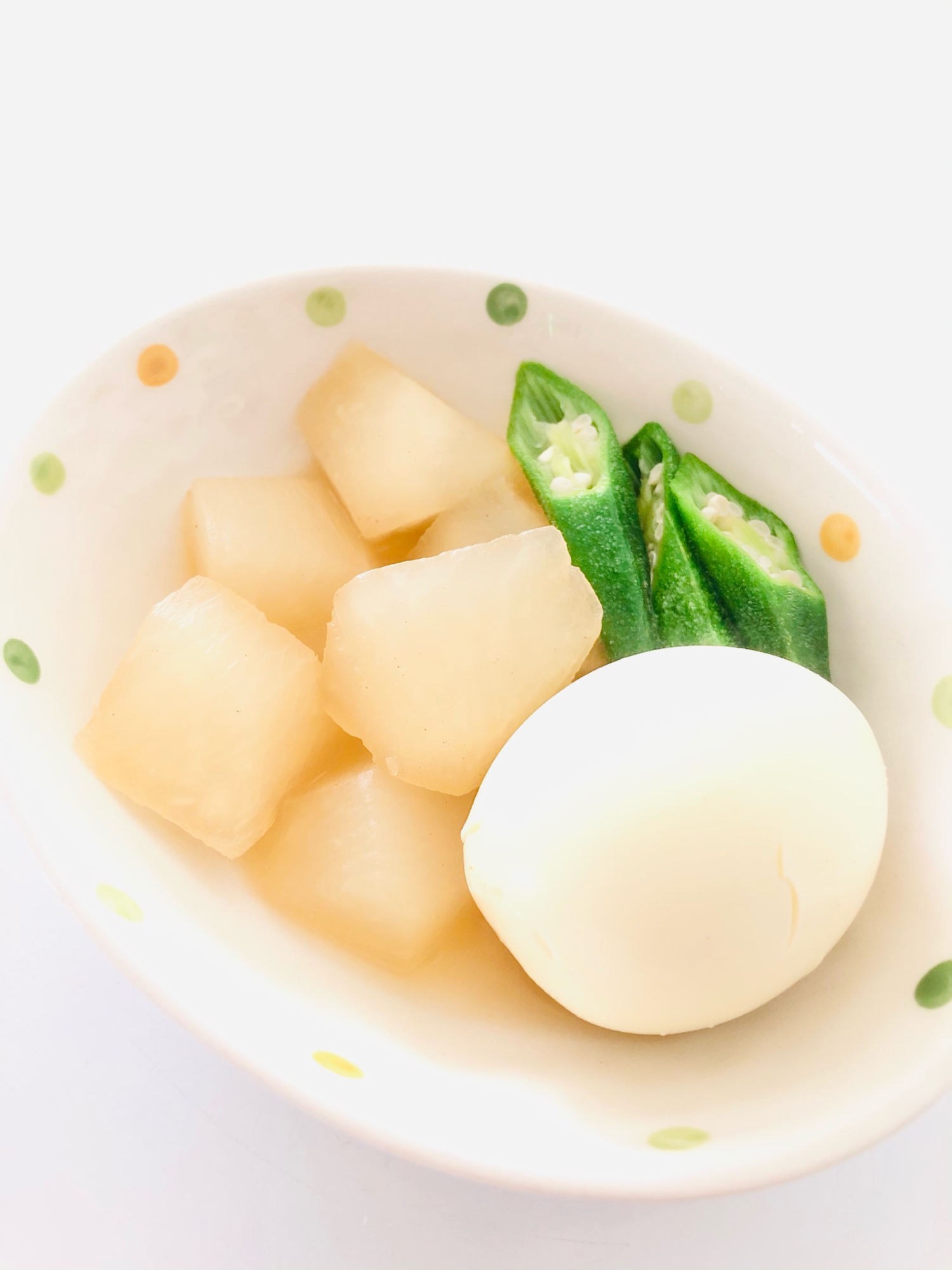 ホッコリ〜(๑ˊᗜˋ๑)大根茹で卵煮物