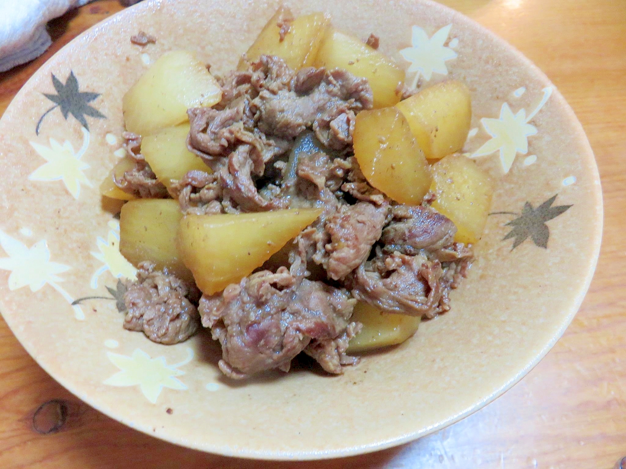 大根と牛肉の甘辛煮♪