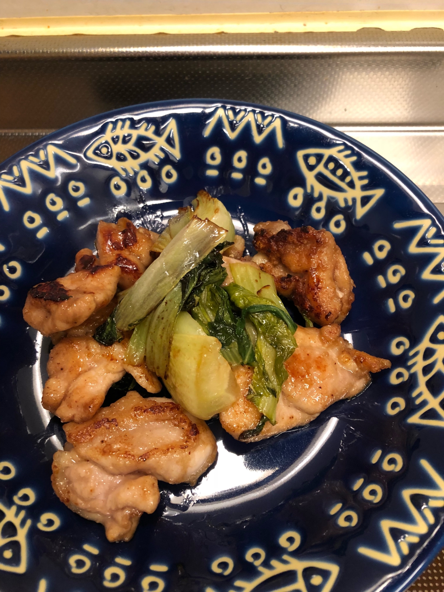 ご飯がすすむ♪鶏肉とチンゲン菜の和風ソテー^_^