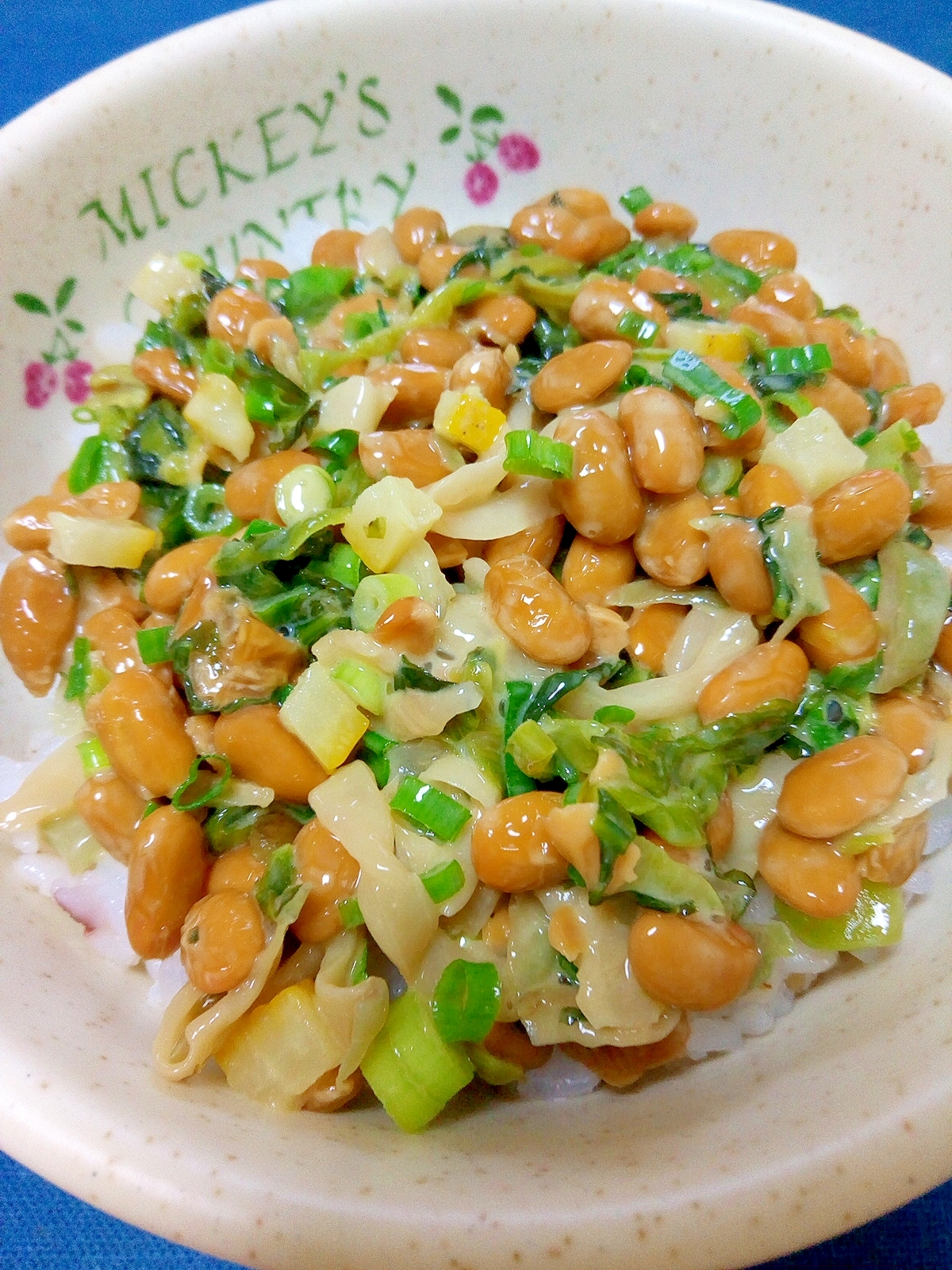 納豆の食べ方-柚子＆ザーサイ高菜♪