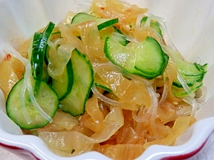 味付け中華クラゲをボリュウムアップした酢のもの レシピ 作り方 By 夏はぜ 楽天レシピ