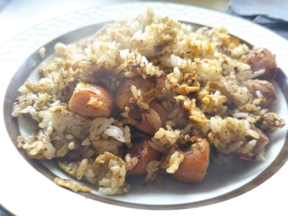 炒飯にしても美味しい！海苔の佃煮炒飯♪