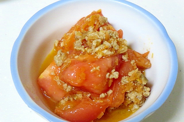 豚味噌風トマトの簡単炒め