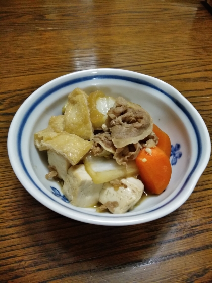 冷凍牛丼の具で簡単すき焼き風