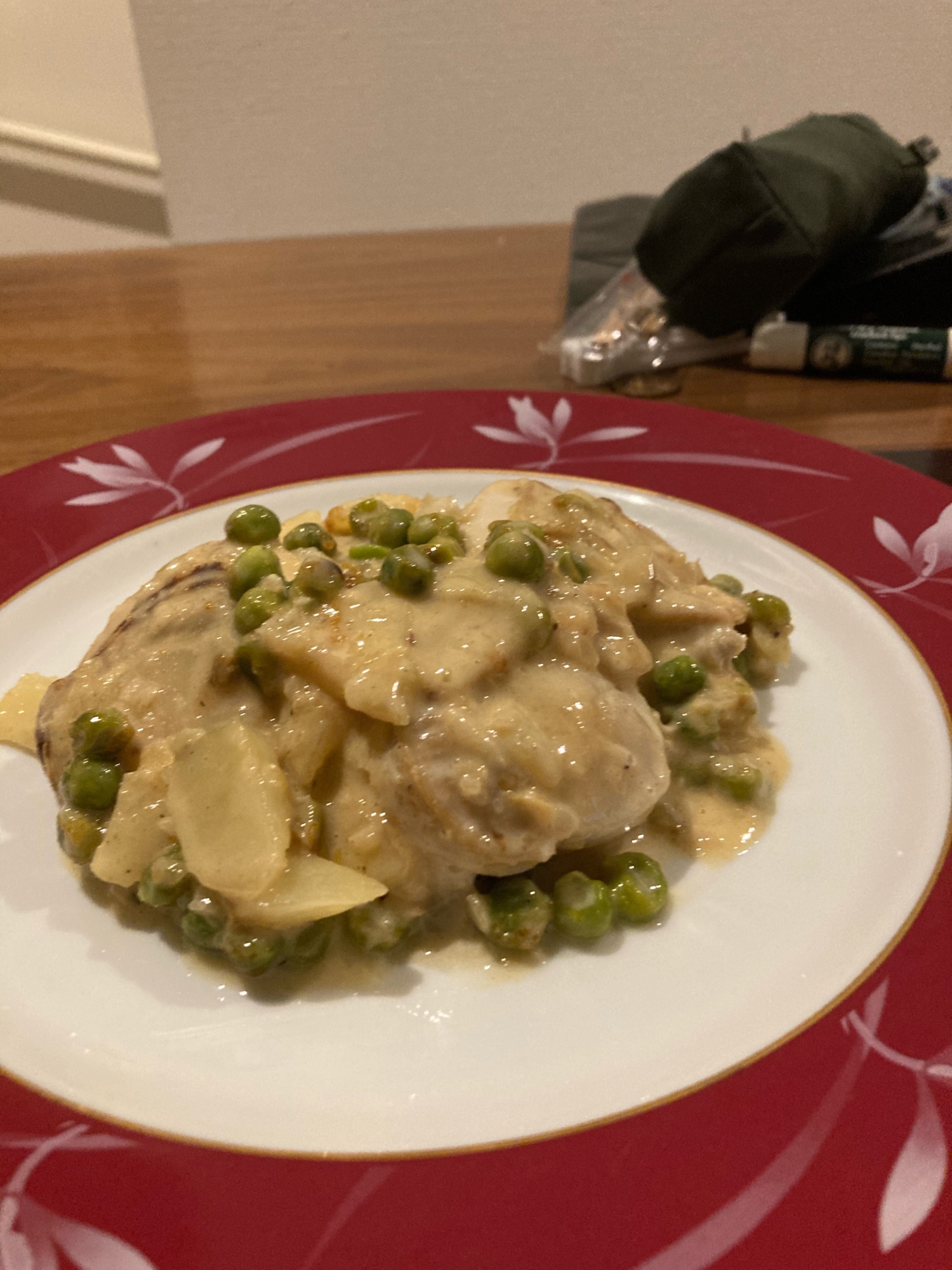 ホタテの軽い煮込みカレー風味