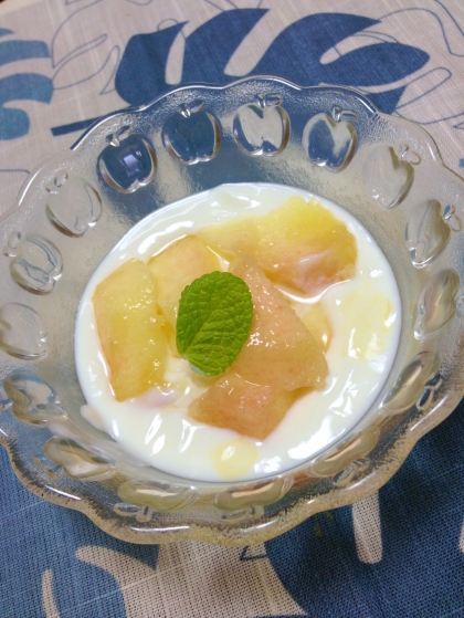 桃バニラヨーグルト