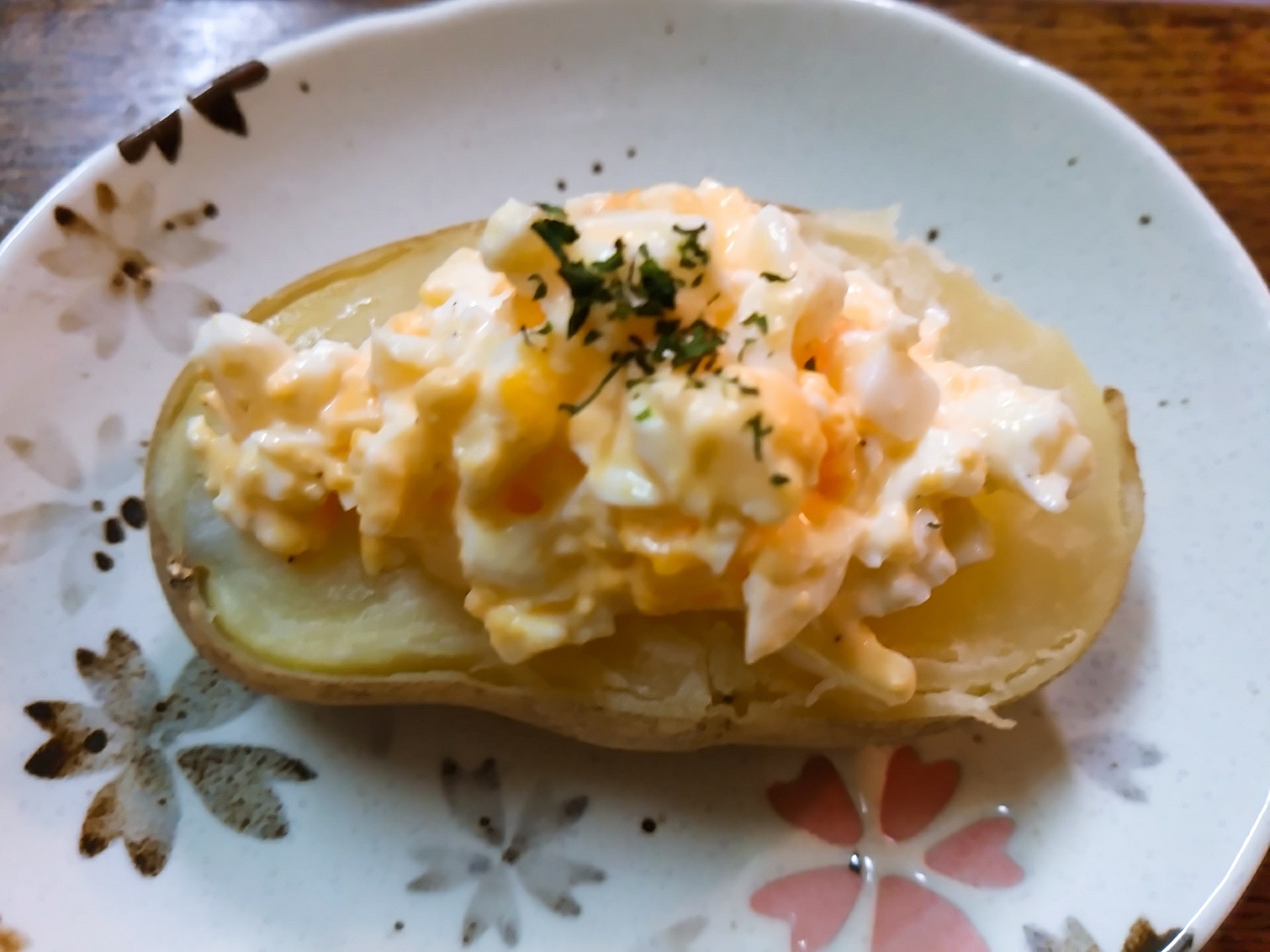卵マヨのせベイクドポテト